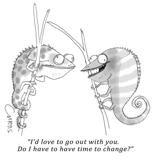 "I'd love to go out with you. Do I have to have time to change."