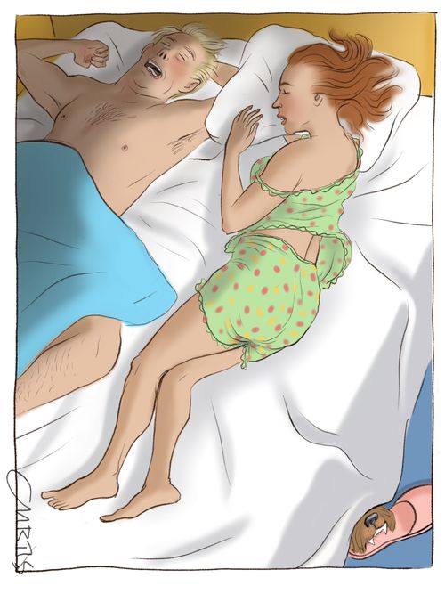 A sleeping couple