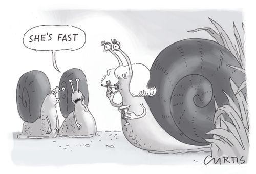 "She's fast."