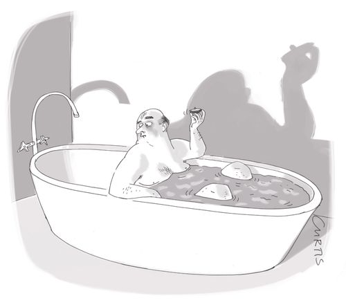 A man in a bath