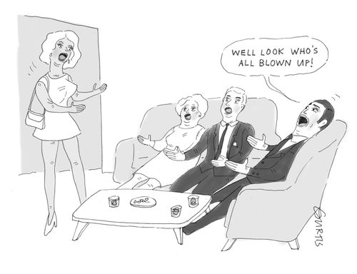 "Well look who's all blown up!"
