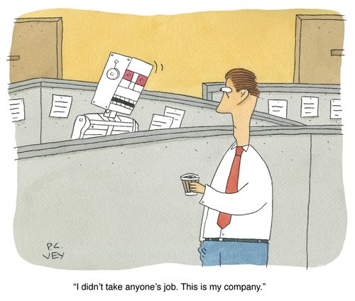"I didn't take anyone's job. This is my company."