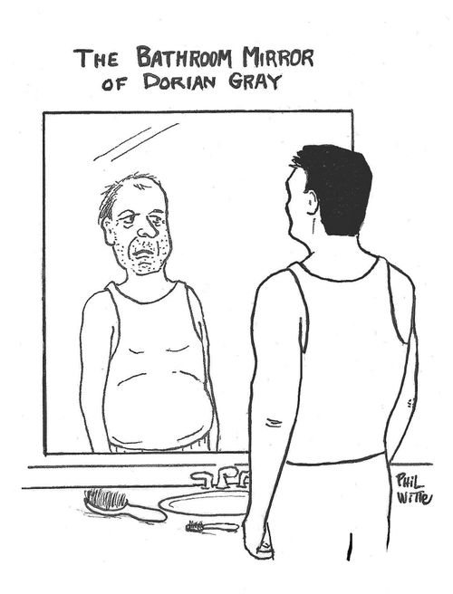 The bathroom mirror of Dorian Gray