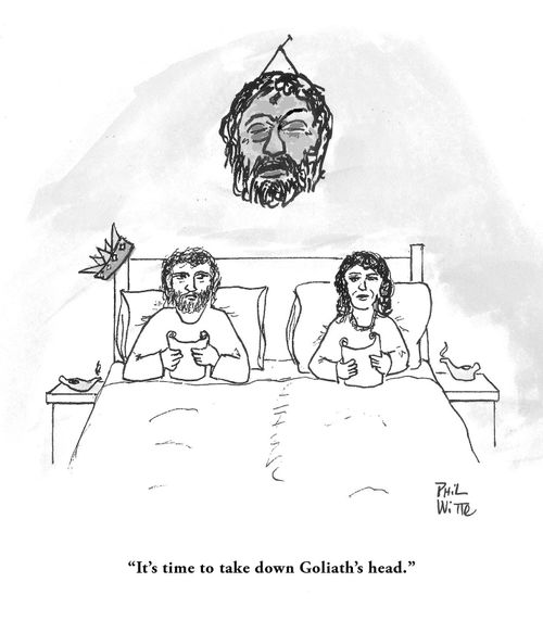 "It's time to take down Goliath's head."