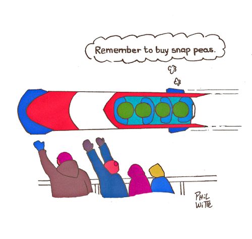 Remember to buy snap peas.