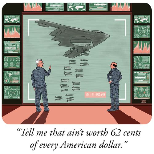 "Tell me that ain't worth 62 cents of every American dollar."