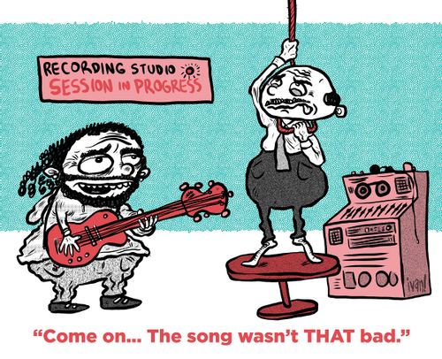 "Come on... The song wasn't that bad."