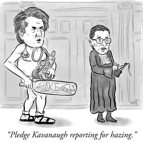 "Pledge Kavanaugh reporting for hazing."