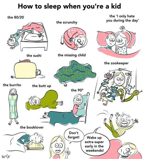 How to sleep when you're a kid...