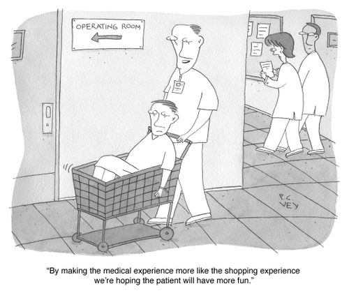 "By making the medical experience more like the shopping experience we're hoping the patient will have more fun."