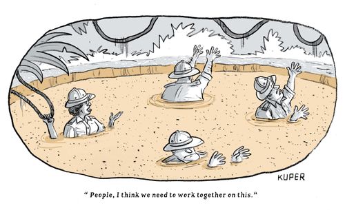 "People, I think we need to work together on this."
