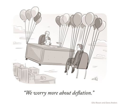 "We worry more about deflation."