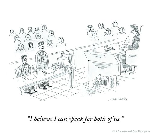 "I believe I can speak for both of us."