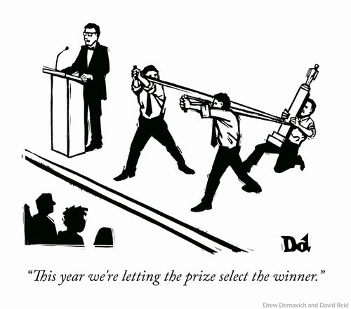 "This year we're letting the prize select the winner."