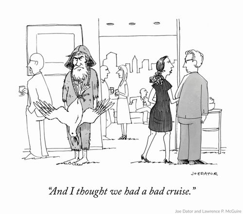 "And I thought we had a bad cruise."
