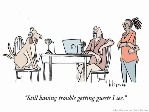 "Still having trouble getting guests I see."
