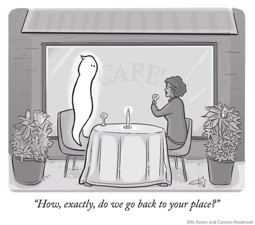"How, exactly, do we go back to your place?"