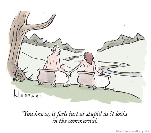 "You know, it feels just as stupid as it looks in the commercial."
