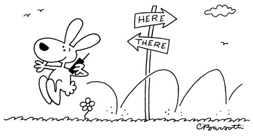 Here. There.