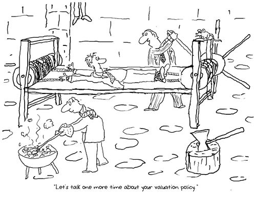 "Let's talk more about your valuation policy."