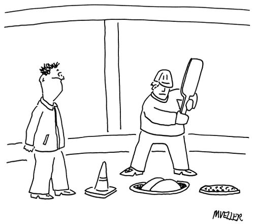 Paddling a Builder's Butt in the Manhole