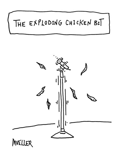 The exploding chicken bit