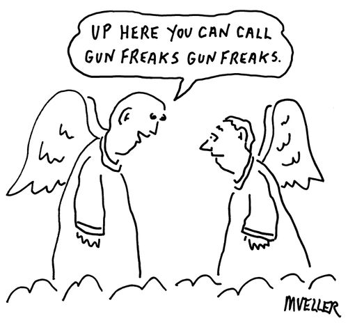 "Up here you can call gun freaks gun freaks."