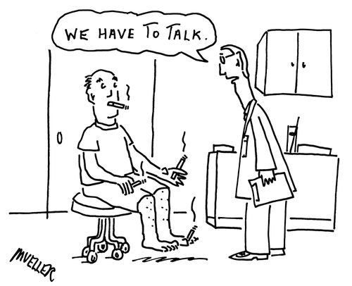 "We have to talk."