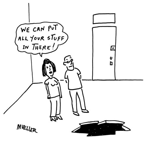 "We can put all your stuff in there!"