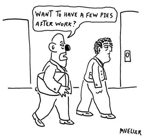 "Want to have a few pies after work?"