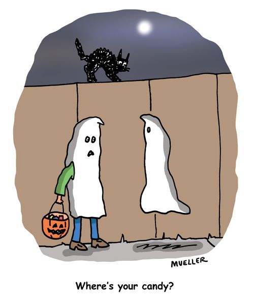 "Where's your candy."