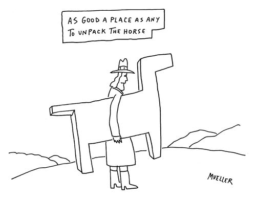 "As good a play as any to unpack the horse