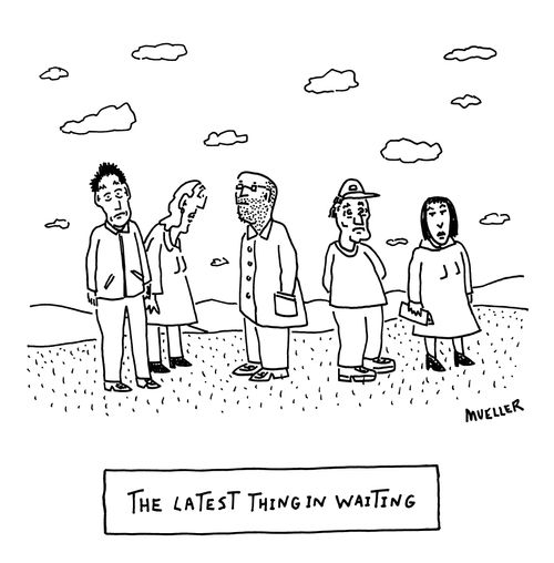 The latest thing in waiting