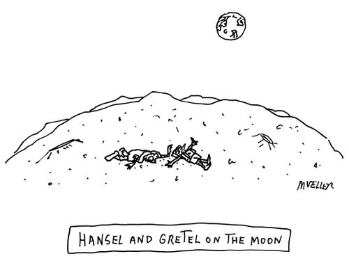 Hansel and Gretel on the moon