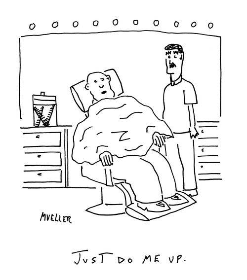 "Just do me up."