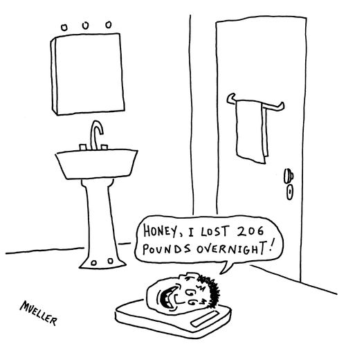 "Honey, I lost 206 pounds overnight!"