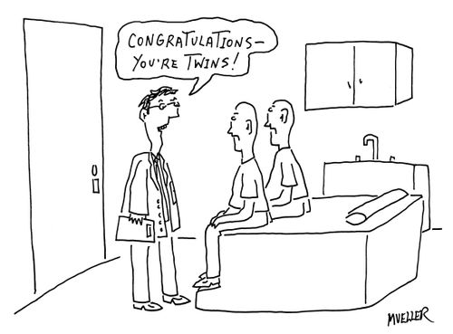 "Congratulations - you're twins!"