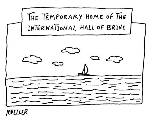 The temporary home of the international hall of brine.