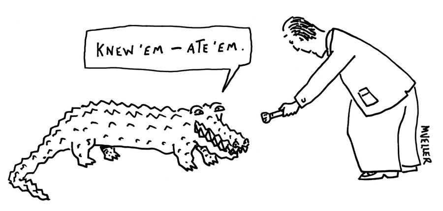 "Knew 'em - ate 'em."