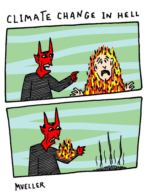 Climate change in hell