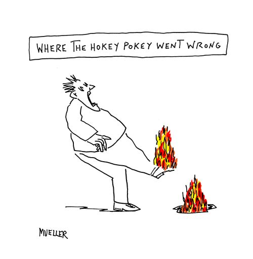 Where the hokey pokey went wrong.