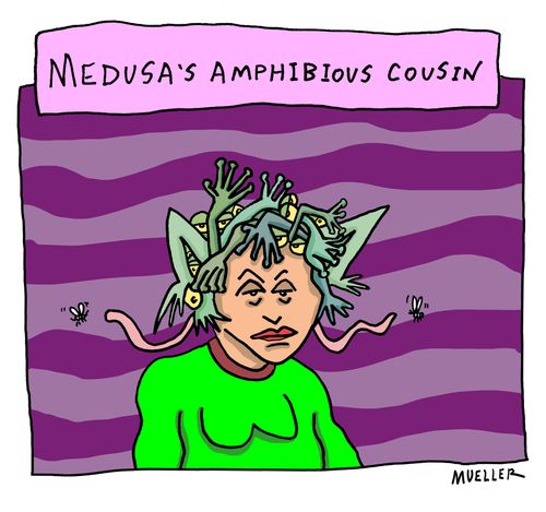 Medusa's amphibious cousin.