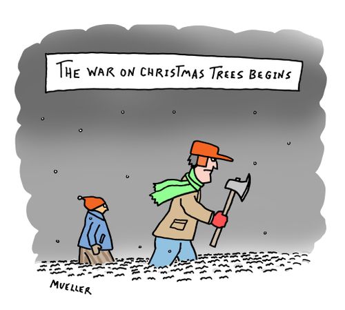 The war on Christmas trees begins