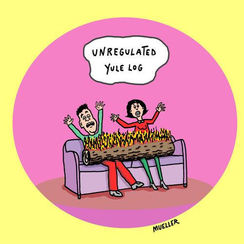 unregulated yule log