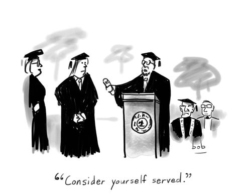 "Consider yourself served."