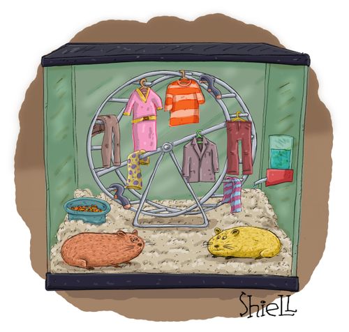 Hamster Wheel Clothes Hanger