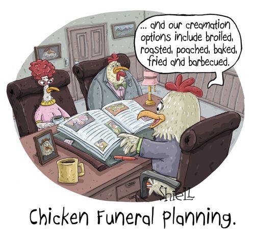 Chicken Funeral Planning.