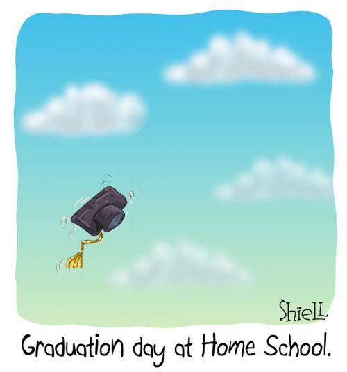 Graduation day at Home School.