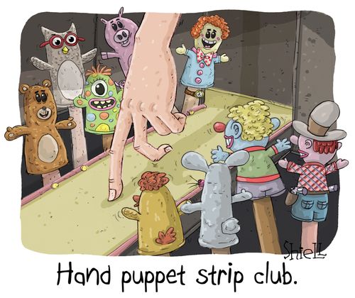 Hand Puppet Strip Club