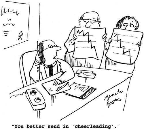 "You better send in 'cheerleading'."